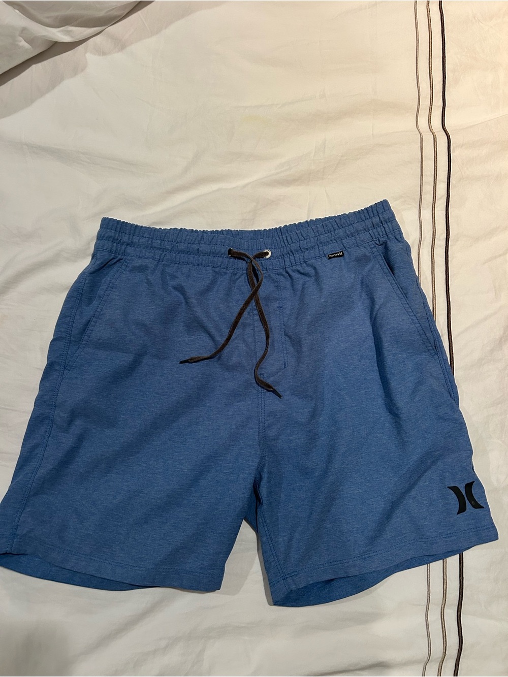 Hurley Blue Men's Drawstring Hybrid Shorts
